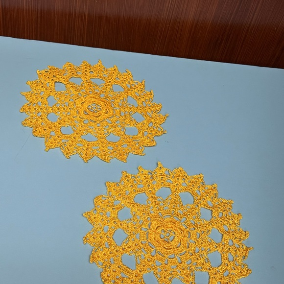 Hand Stitched Crochet table mats - Picture 2 of 6